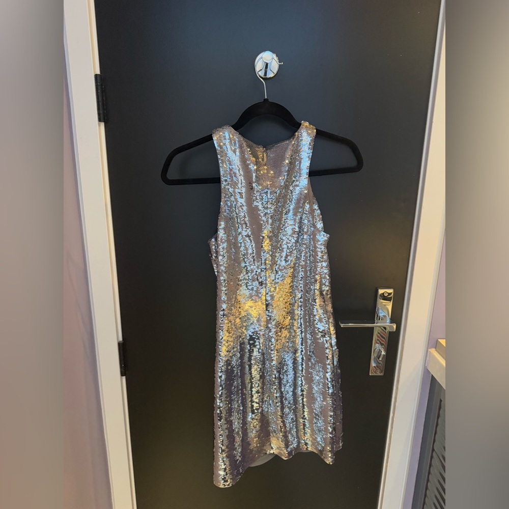 MICHAEL Michael Kors Silver Sequin Dress - Picture 3 of 4
